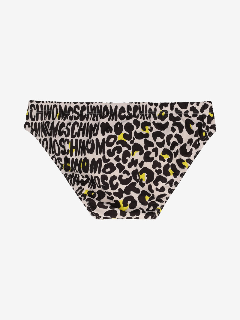 Moschino Leopard Print Swim Briefs WCV250826.14  Moschino 
