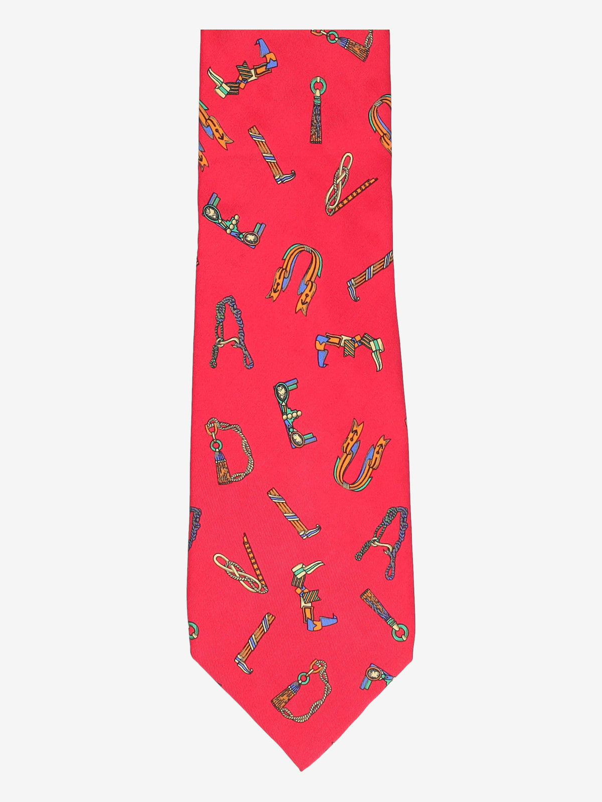 Gianni Versace Lettering Print Silk Tie W24626.7  Versace 