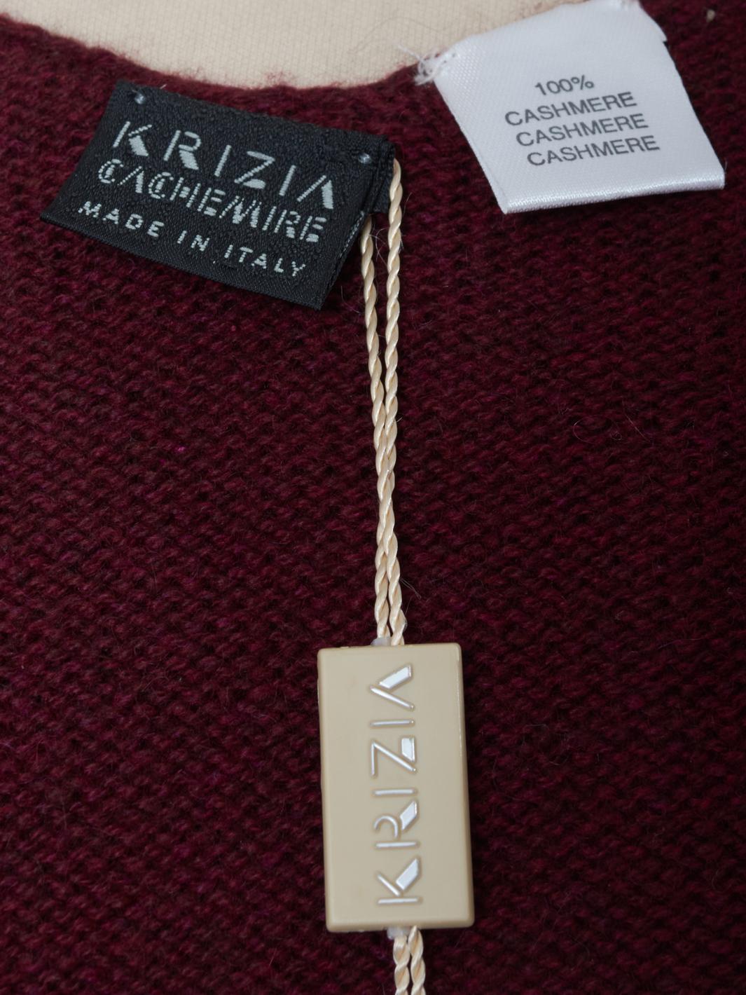 Krizia 带贴花的羊绒毛衣