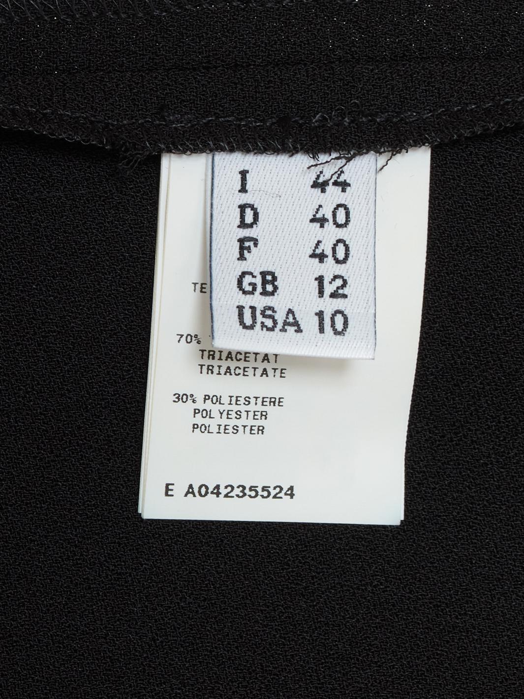Moschino Black dress with lurex skirt
