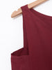 1980s Yves Saint Laurent Rive Gauche burgundy cotton sleeveless top W22051922  YSL 