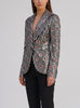 Structured Sequin Stripe Blazer with Ruby Cabochons - Archival Vivienne Westwood AR141  Vivienne Westwood 