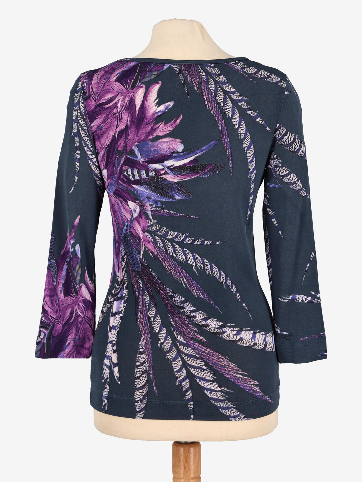 Just Cavalli Feather Print Shirt W24121253.5  Just Cavalli 