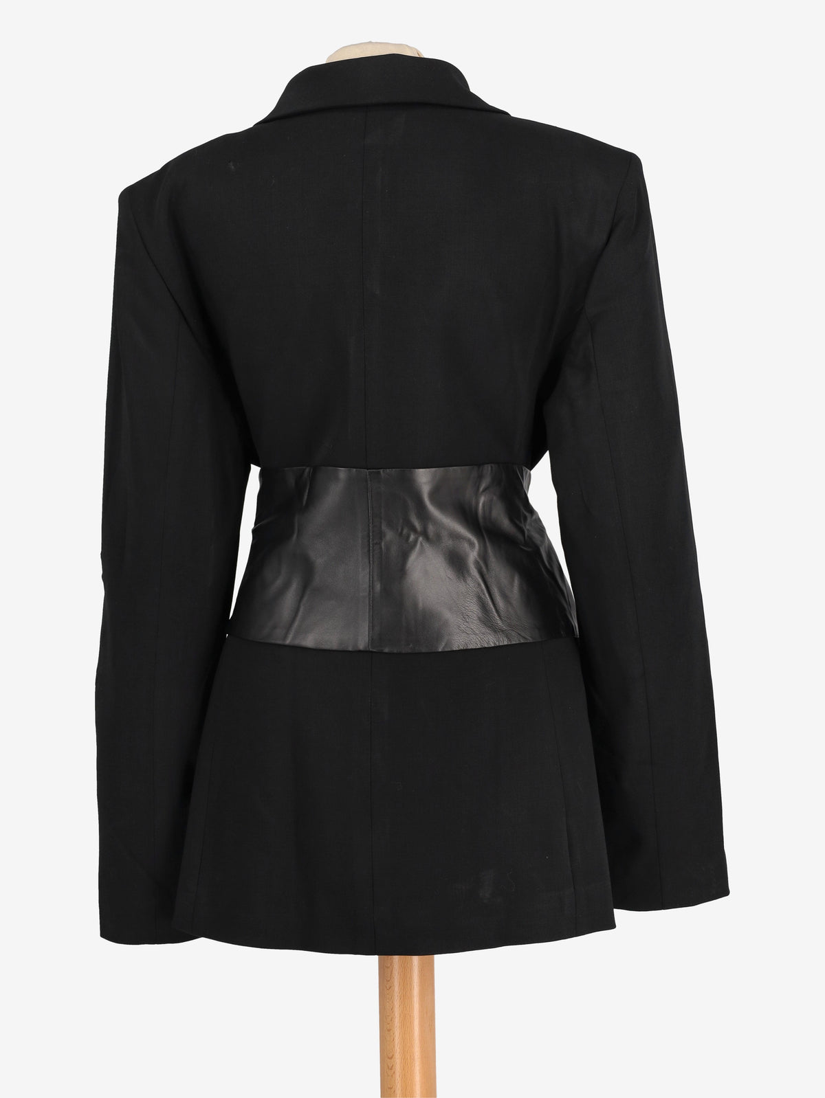 Basile Black Blazer With Leather Belt W2511.116.07  Basile 