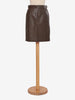 Brown Leather Vintage Skirt