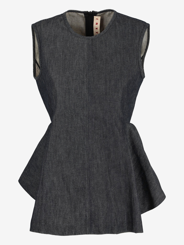Marni Tulip Denim Top W031025.9  Marni 