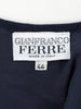 Gianfranco Ferré Blue Navy Beaded Suit
