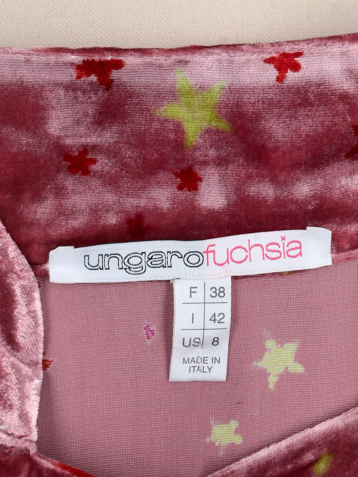 Ungaro Fuchsia Velvet Top W2511.94  Ungaro 