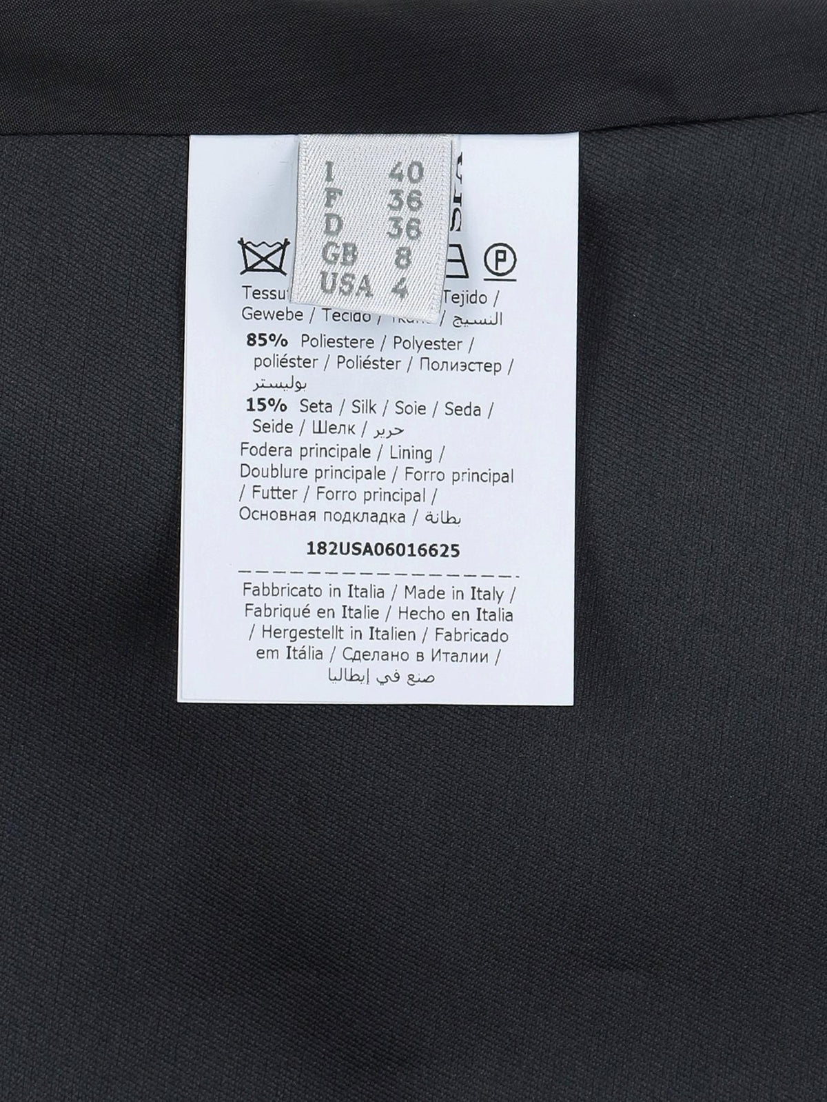 Alberta Ferretti Black Taffetà Overcoat