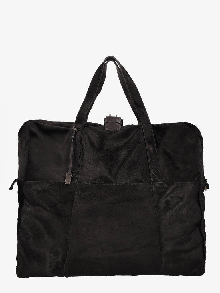 Hugo Boss Black Calf Hair Travel Bag