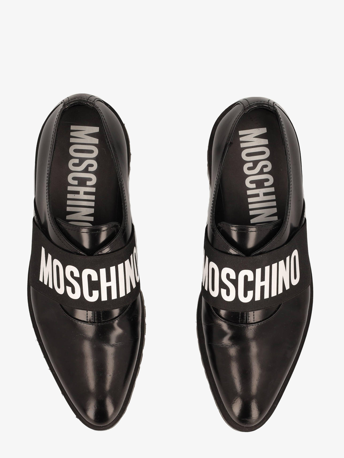 Moschino Men's Shoes in Black Patent Leather WCV250819.05  Moschino 