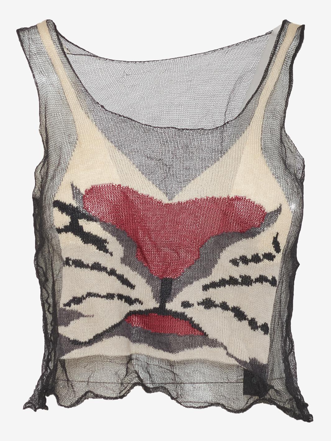 Krizia Mesh Top