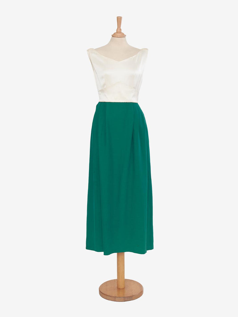 Vintage silk tailored dress MR010823.1  Vintage 