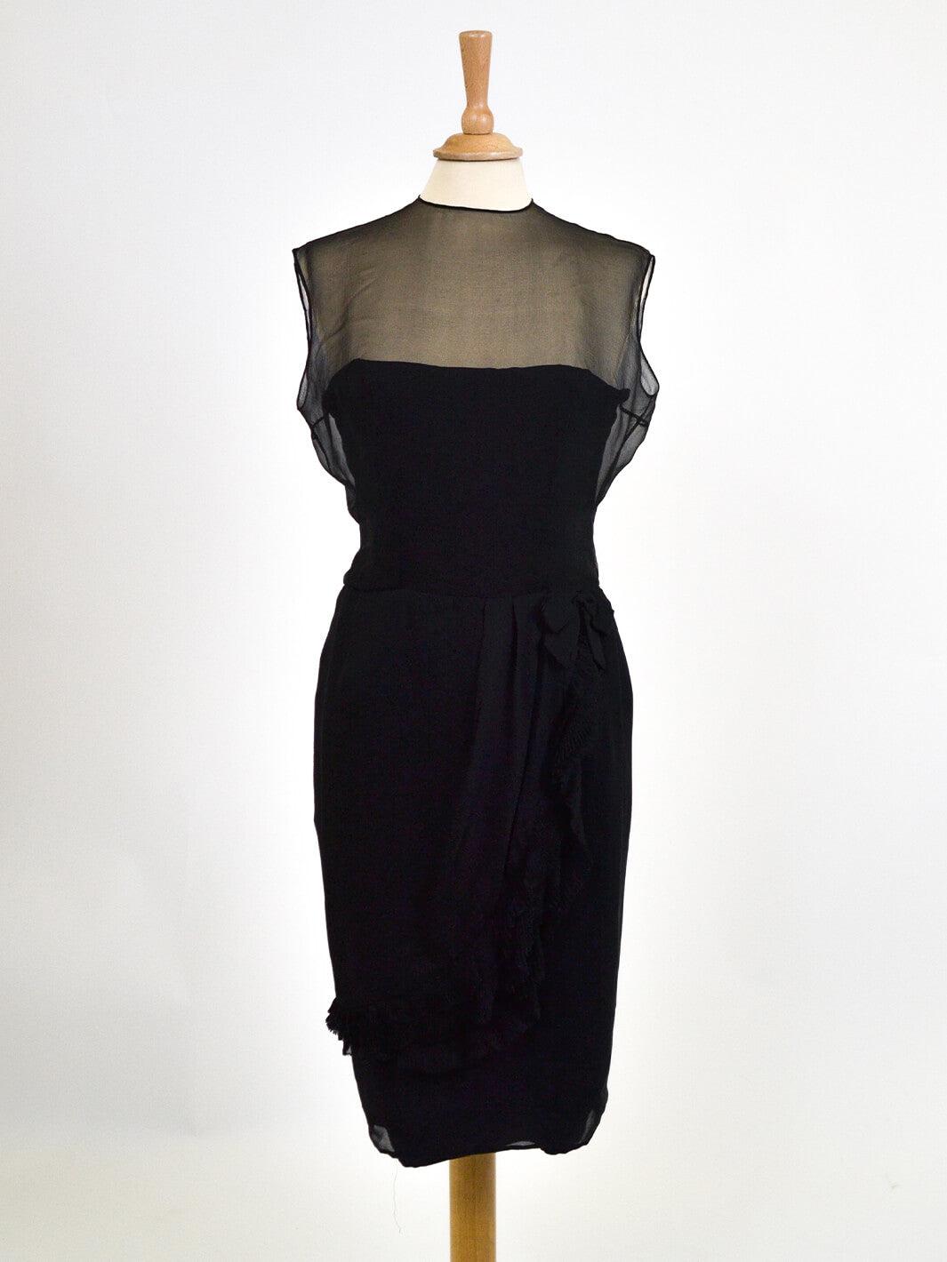 Pirovano black  cocktail dress, 60s W22041504  Pirovano 