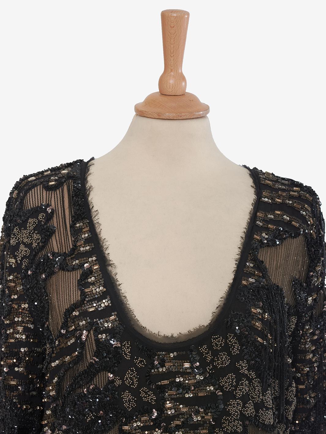 Roberto Cavalli Embroidered Silk Dress with Appliqués W230328.12  Roberto Cavalli 