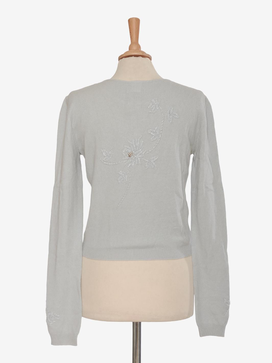Cardigan Krizia in Cashmere Grigio