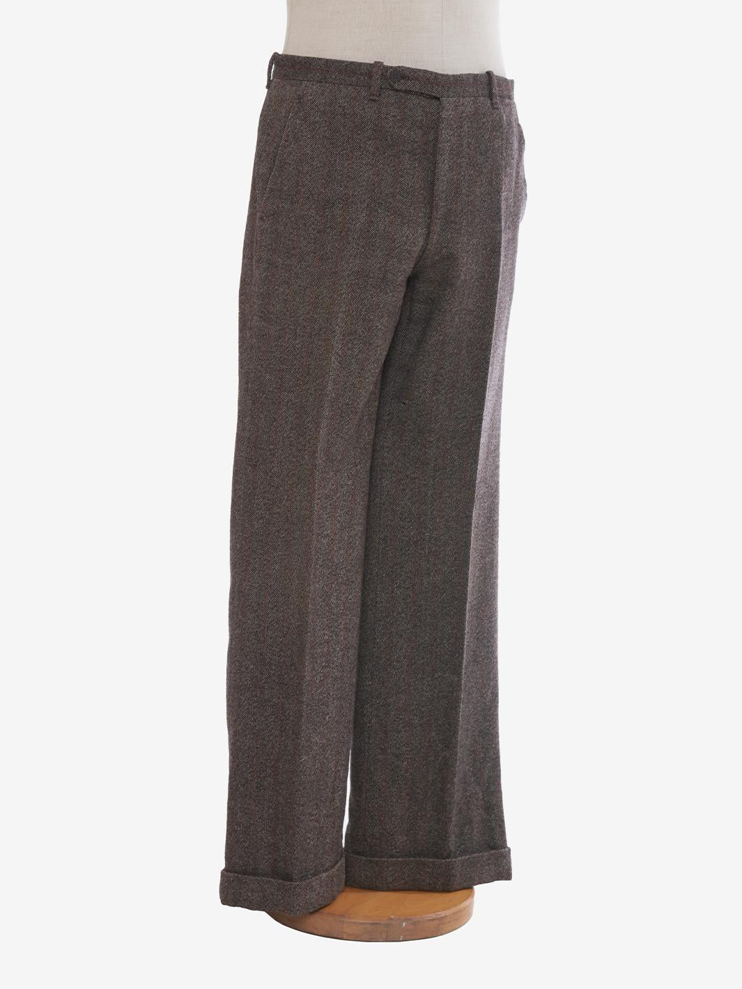 Brown herringbone suit U81_11/18  Vintage 