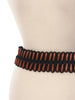 Yves Saint Laurent fabric and wood belt W22061010  YSL 
