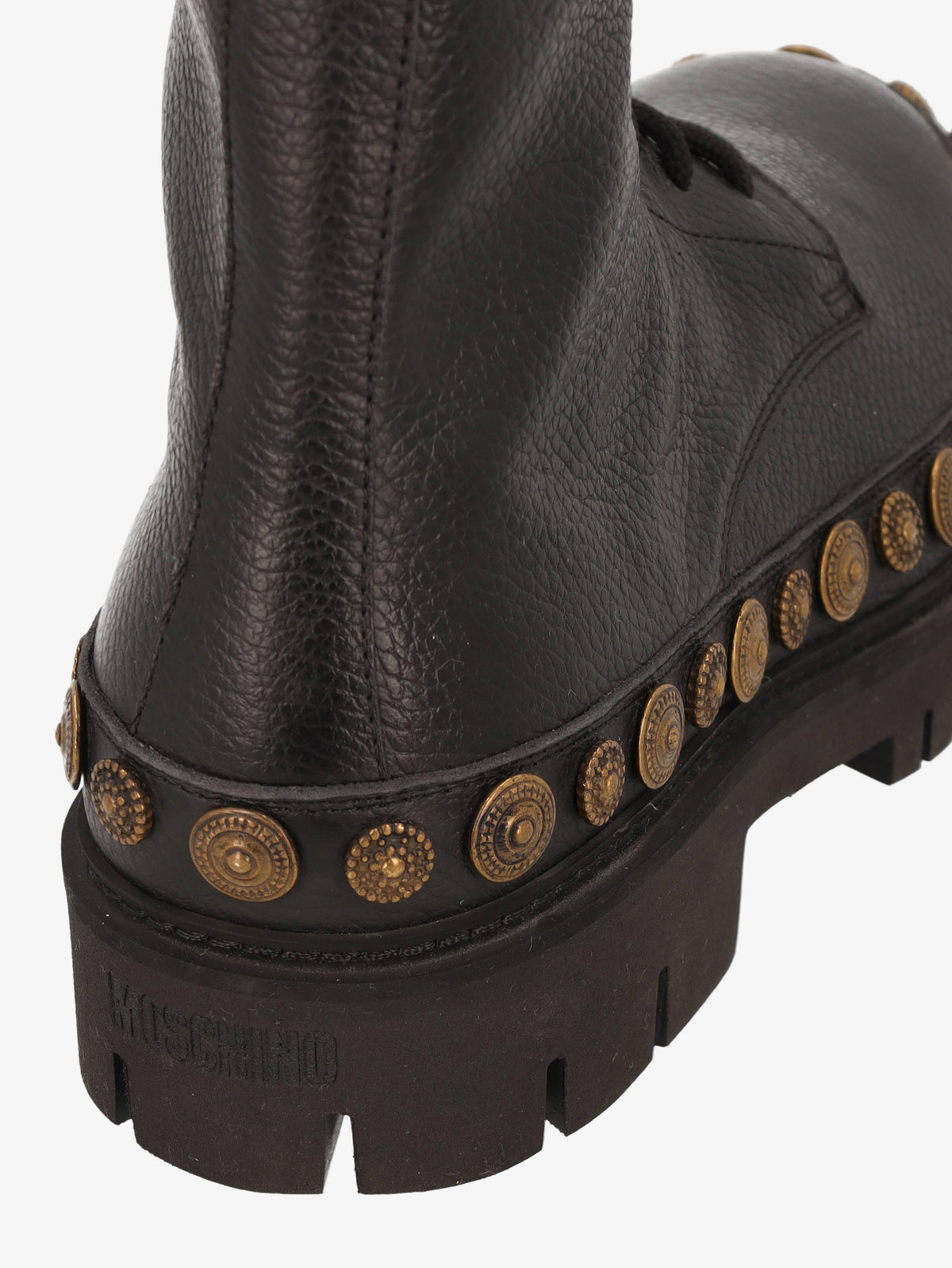 Moschino Studded Leather Boots WCV250821.03  Moschino 