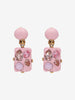 Oscar de la Renta Pink Gemstone Drop Earrings W13426.57  Oscar de la Renta 