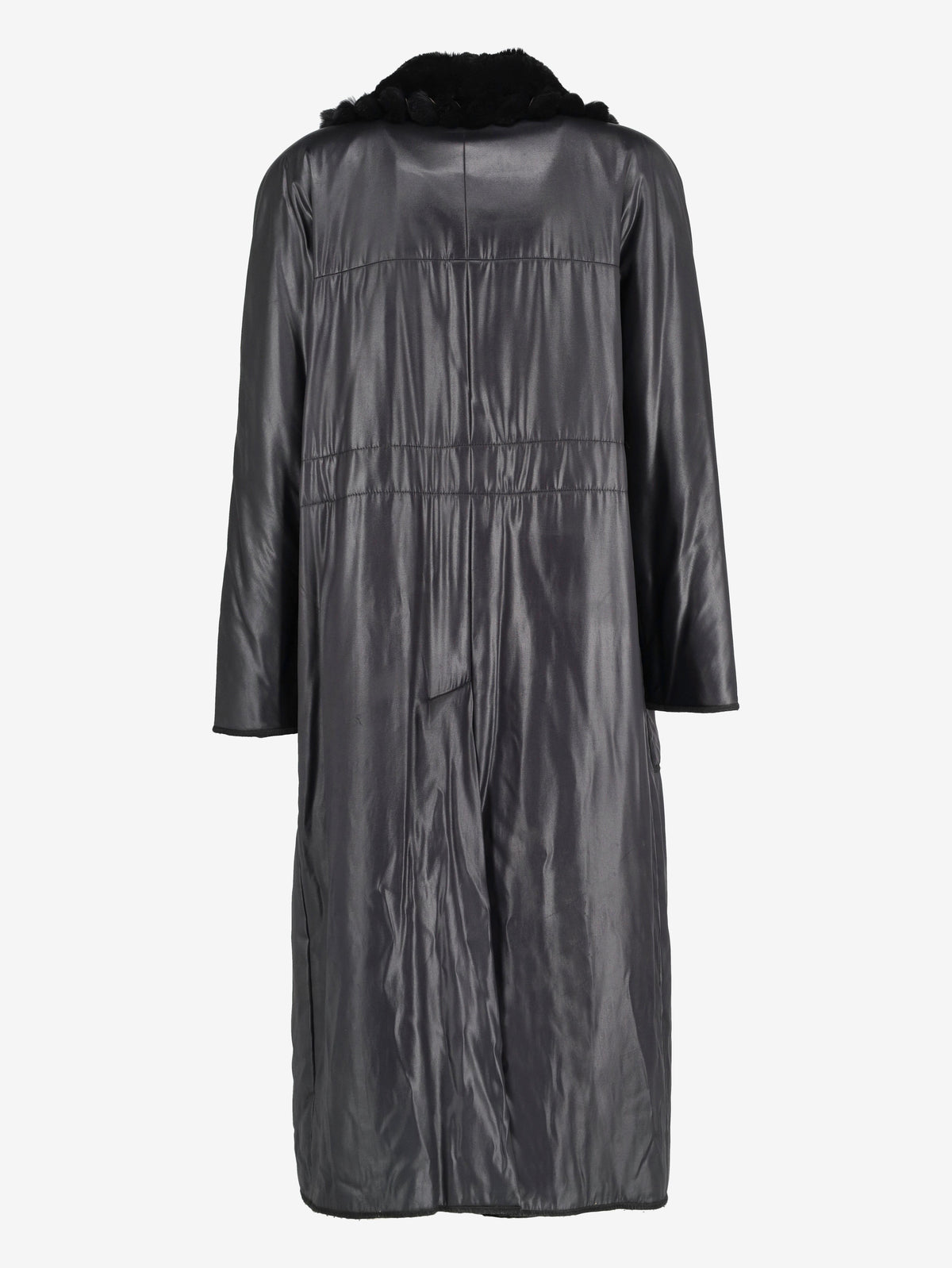 Fendi Long Coat With Fur Inserts W2511.115.06  Fendi 