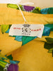 Gio Caré yellow flowered shirt with three-button closure, 70s M1703457  Gio Carè 