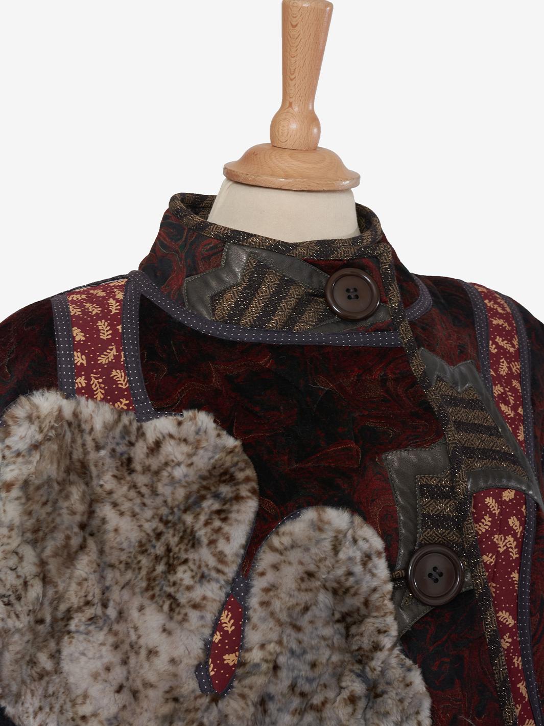 Vintage patchwork jacket with fur - '00 AR032  Vintage 