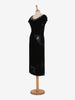 Vintage velvet dress with sequin embroidery - '40s AR005  Vintage 