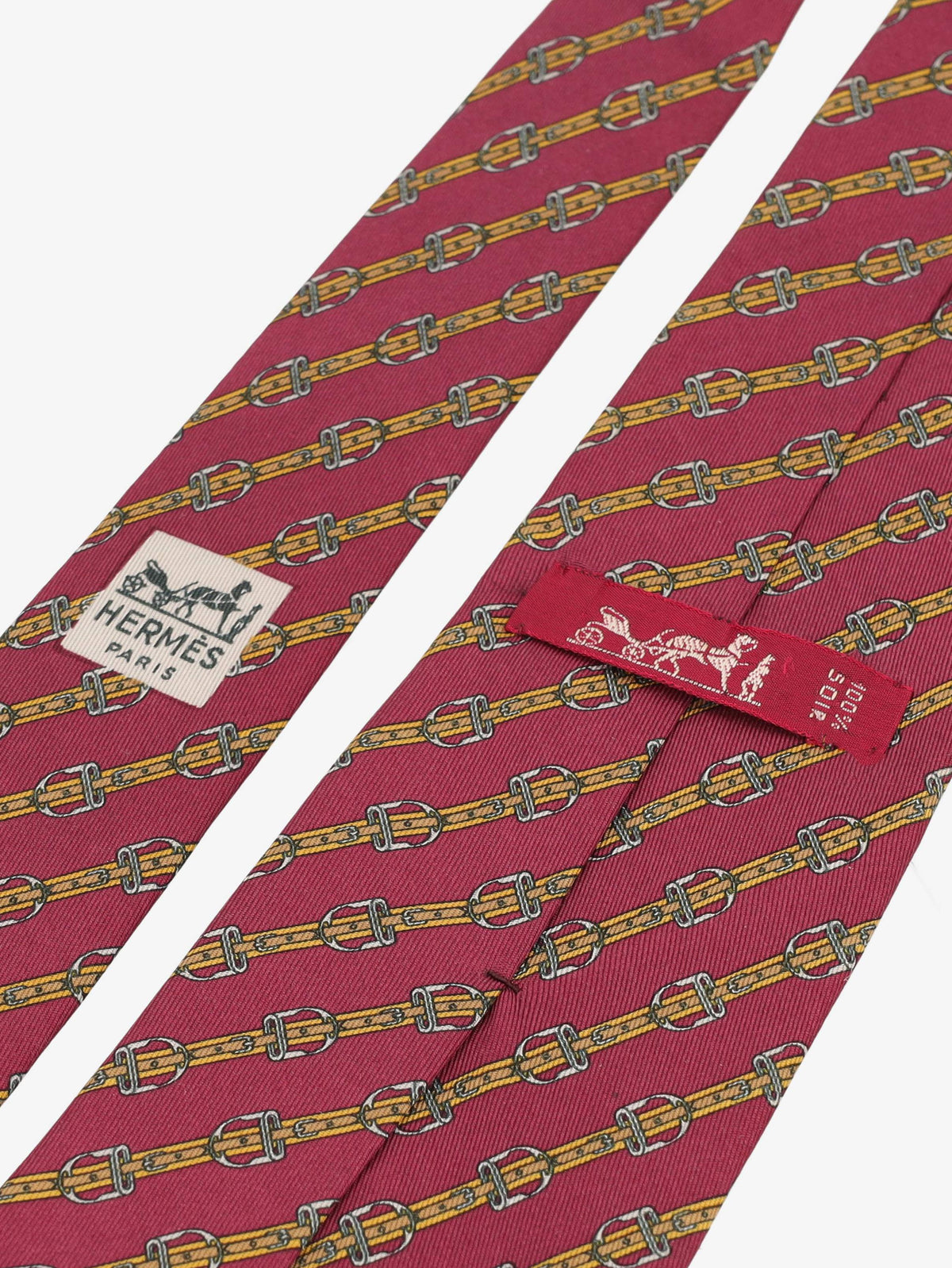 Hermès Bridle Print Tie 161225.35  Hermes 