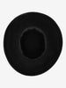 Vintage Black Wool Felt Boater Hat with Velvet Bow BR5522.27  Vintage 