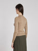 Y2K Prada taupe-coloured wool sweater with strass embroidery MR226662  Prada 