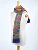 1970s silk scarf with oriental-inspired print W22050640  Vintage 