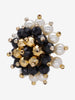 Vintage Black Beaded Earrings