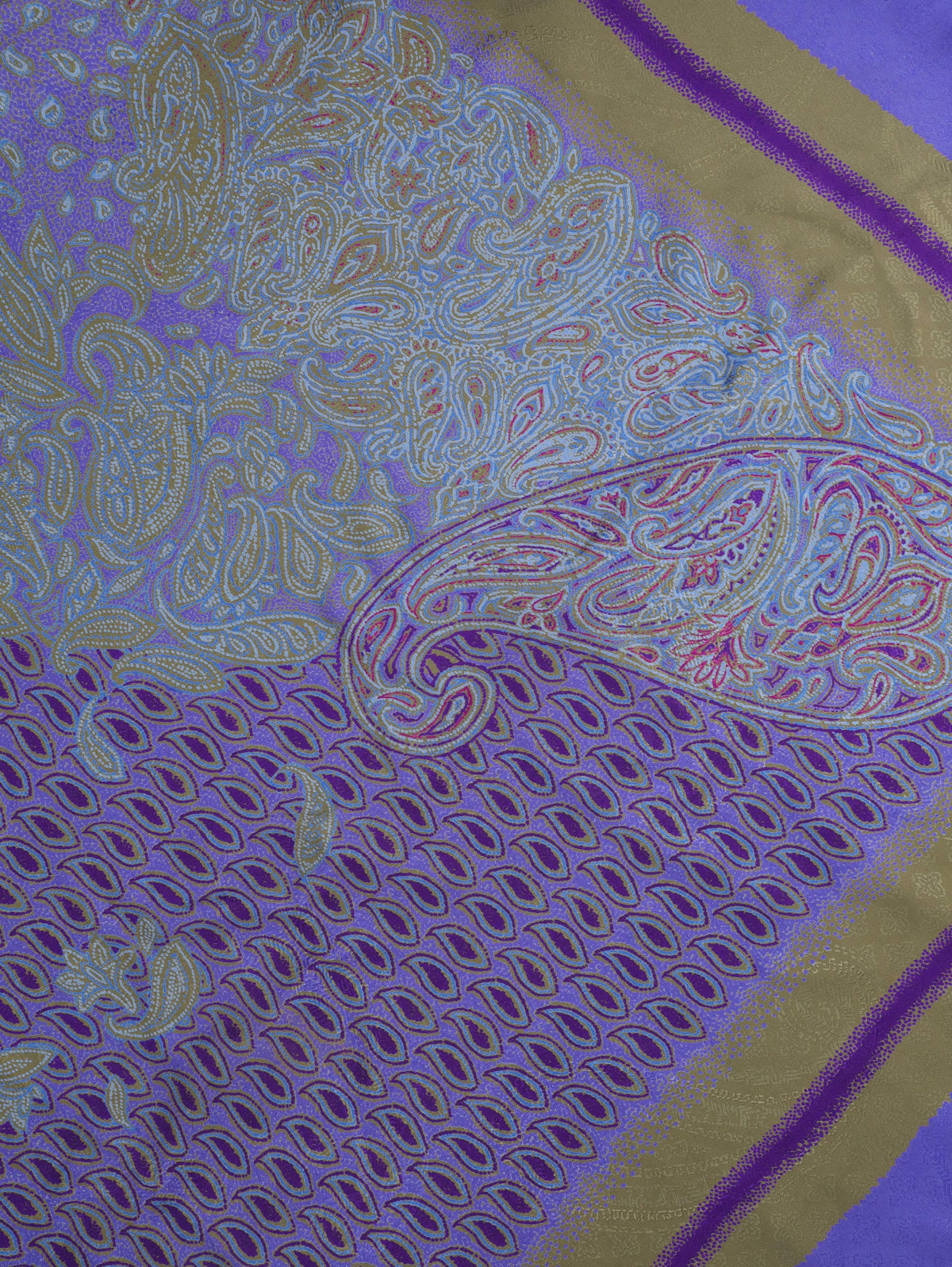 Mila Schön Patterned Silk Scarf