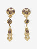 Vintage Circle and Teardrop Pendant Earrings W13426.21  Vintage 