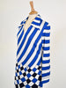 Roberta di Camerino blue and white dress, 70s W22040512  Roberta di Camerino 