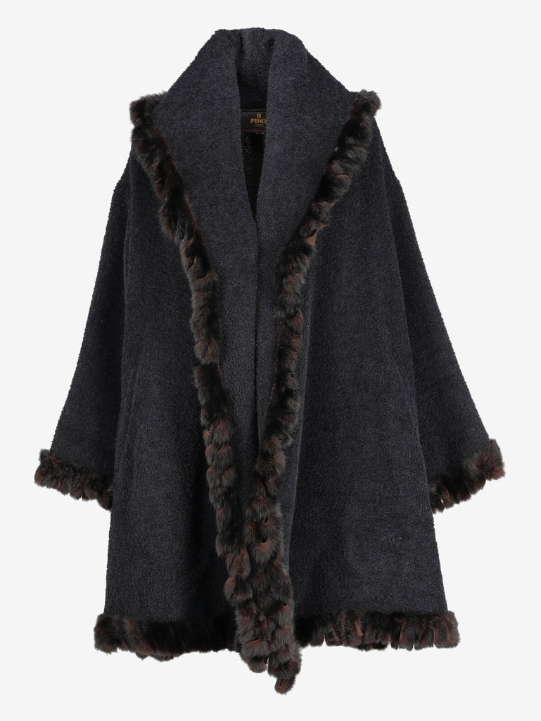 Fendi Black Fur Coat W2511.56  Fendi 