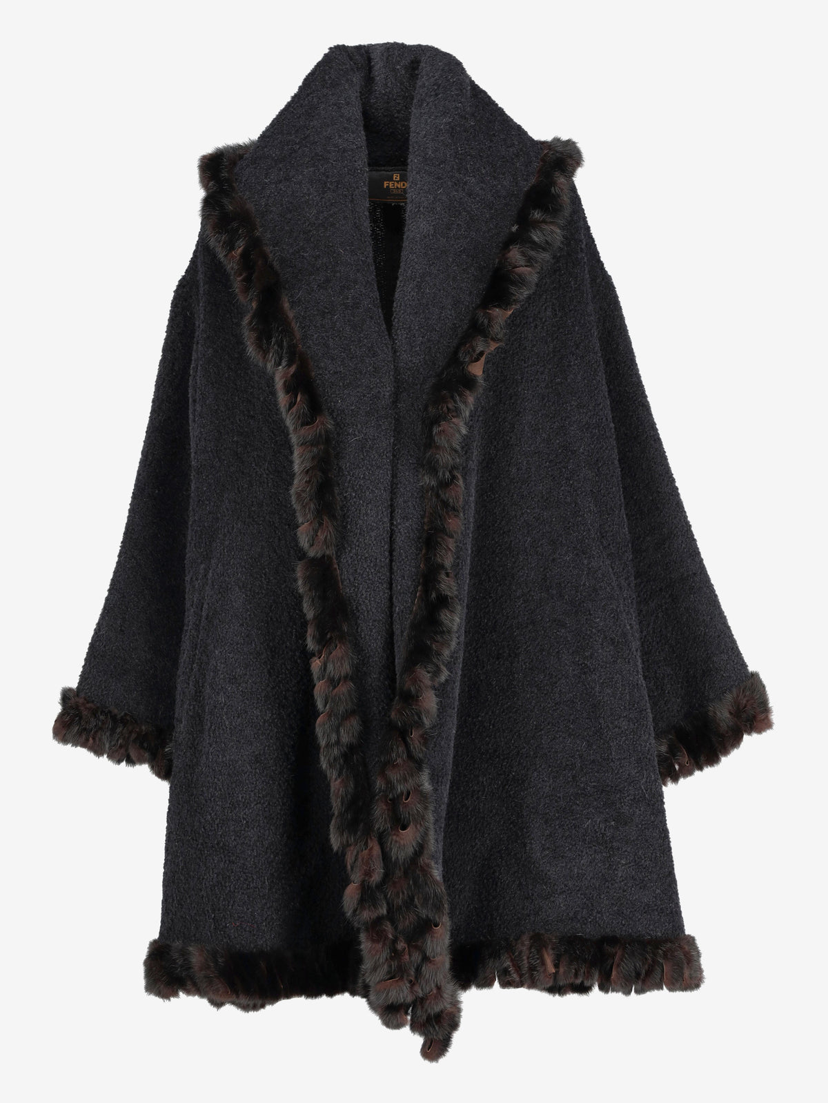 Fendi Black Fur Coat W2511.56  Fendi 