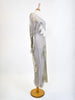 1990s Krizia evening gown with silver canette embellishment