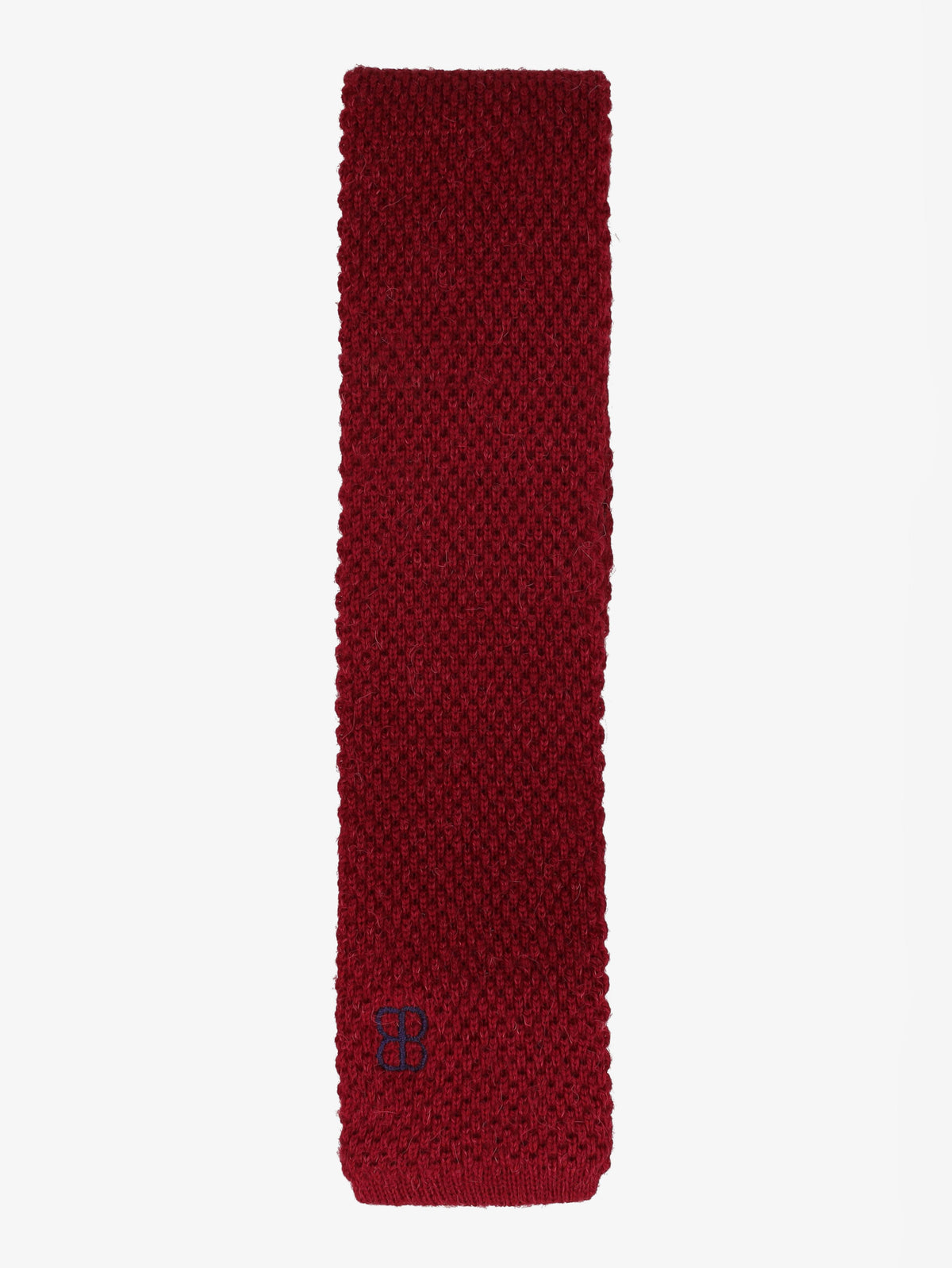 Balenciaga Burgundy Wool Tie