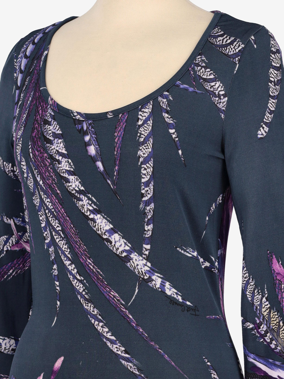 Just Cavalli Feather Print Shirt W24121253.5  Just Cavalli 