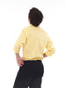 Y2K Basile long-sleeved yellow cotton shirt U224-16/4  Vintage 