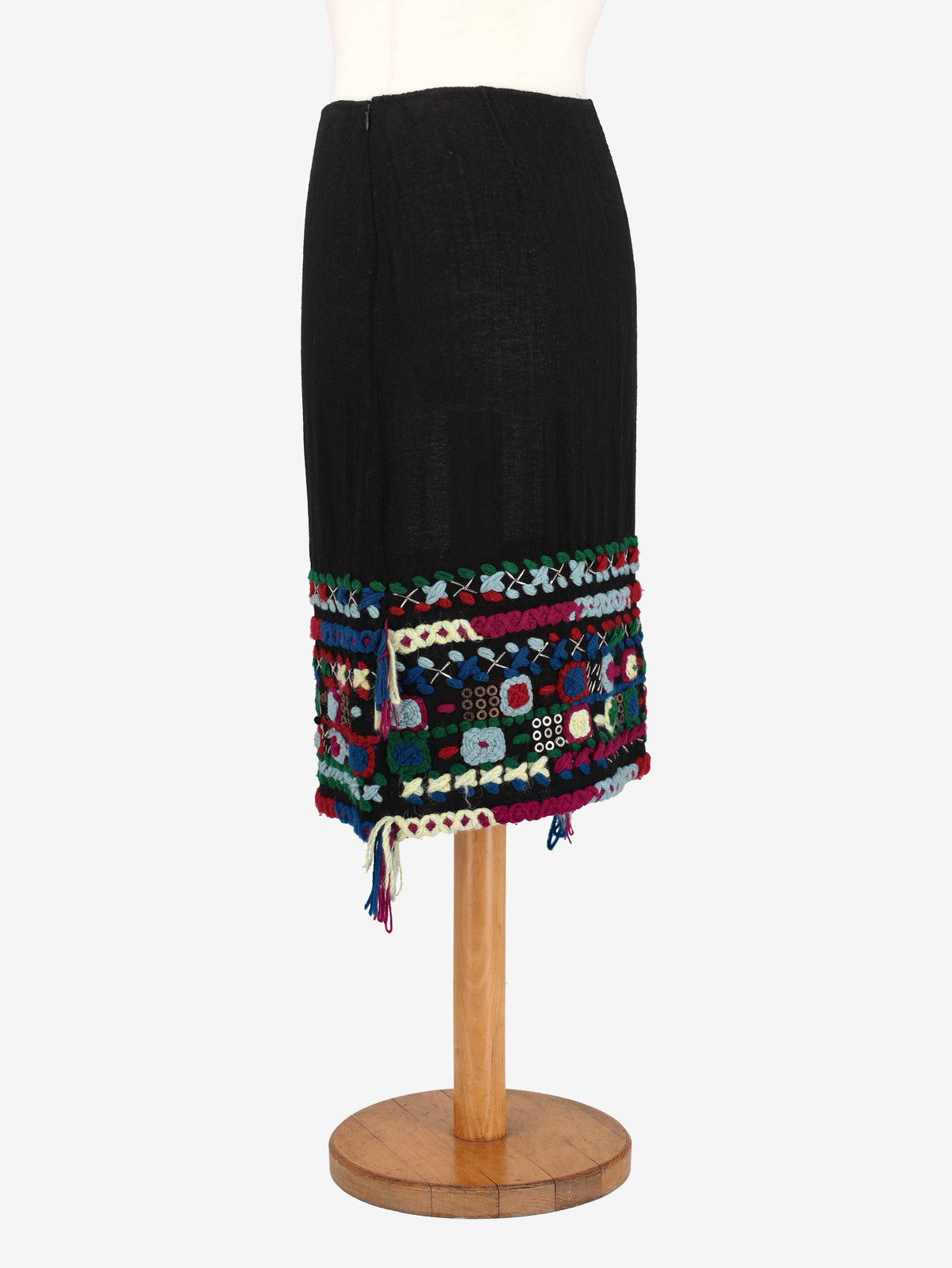 Fendi Wool Midi Skirt