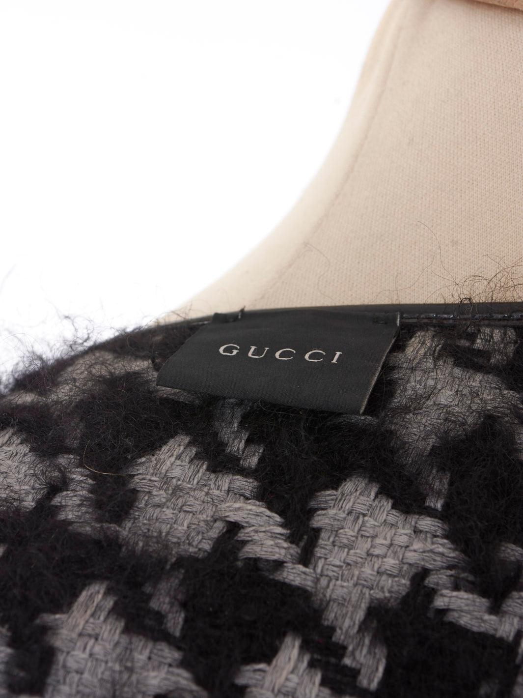 Gucci Pied-de-poule 图案斗篷