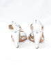 Y2K Costume National sandals in silver patent leather BR003215  Costume national 
