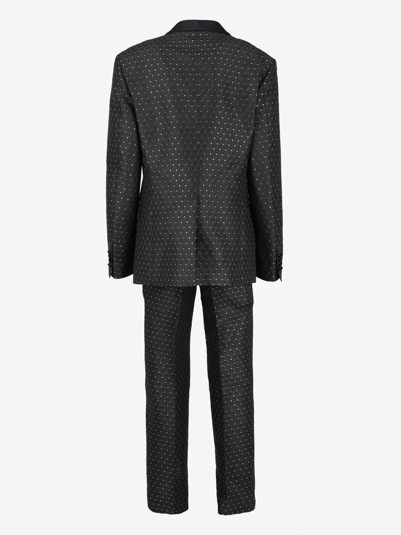 Moschino Black And Silver Suit WCV250841  Moschino 