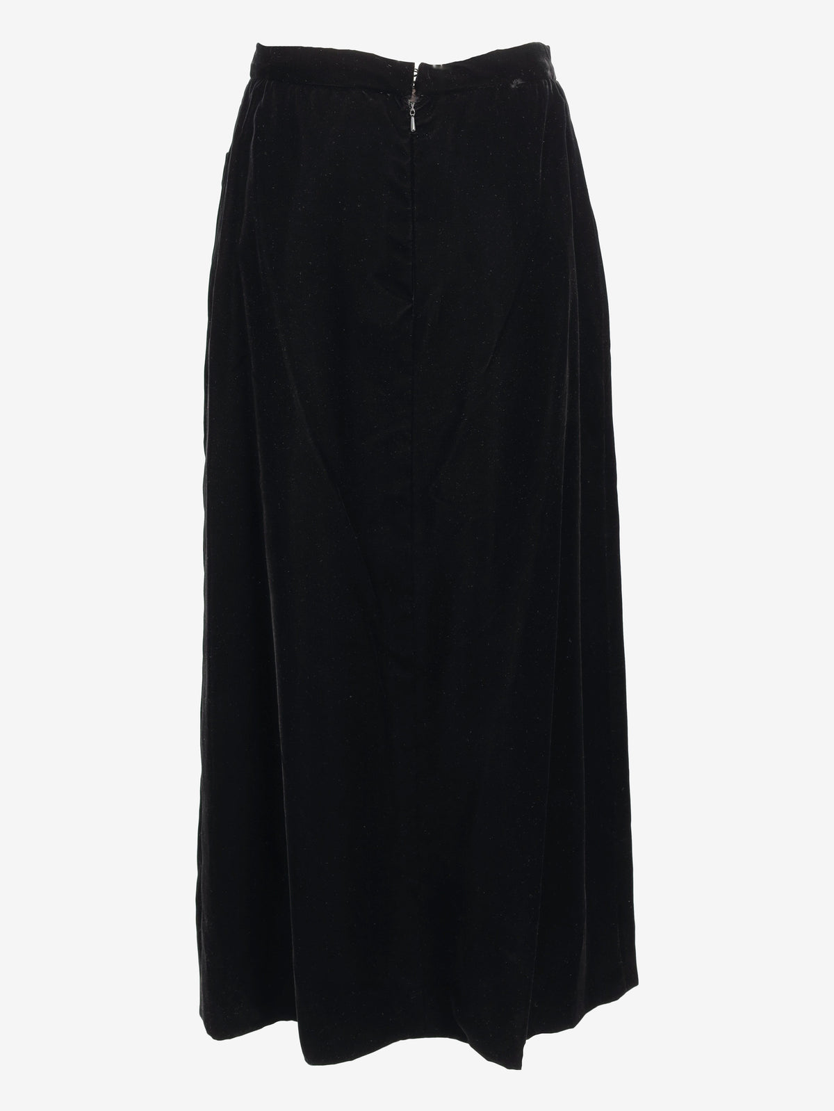 Courrèges Hyperbole Long Velvet Skirt with Front Pockets MR260725.159  Courrèges 