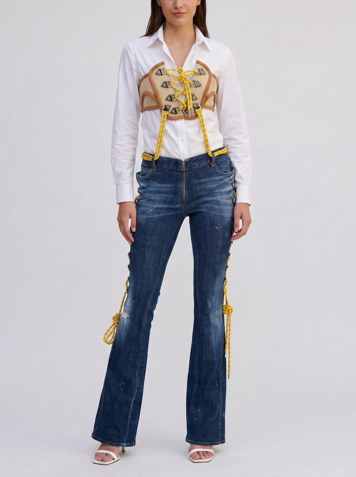 Dsquared2 Stretch Denim Hiking Trumpet Jeans CVM26.23.4  Dsquared² 