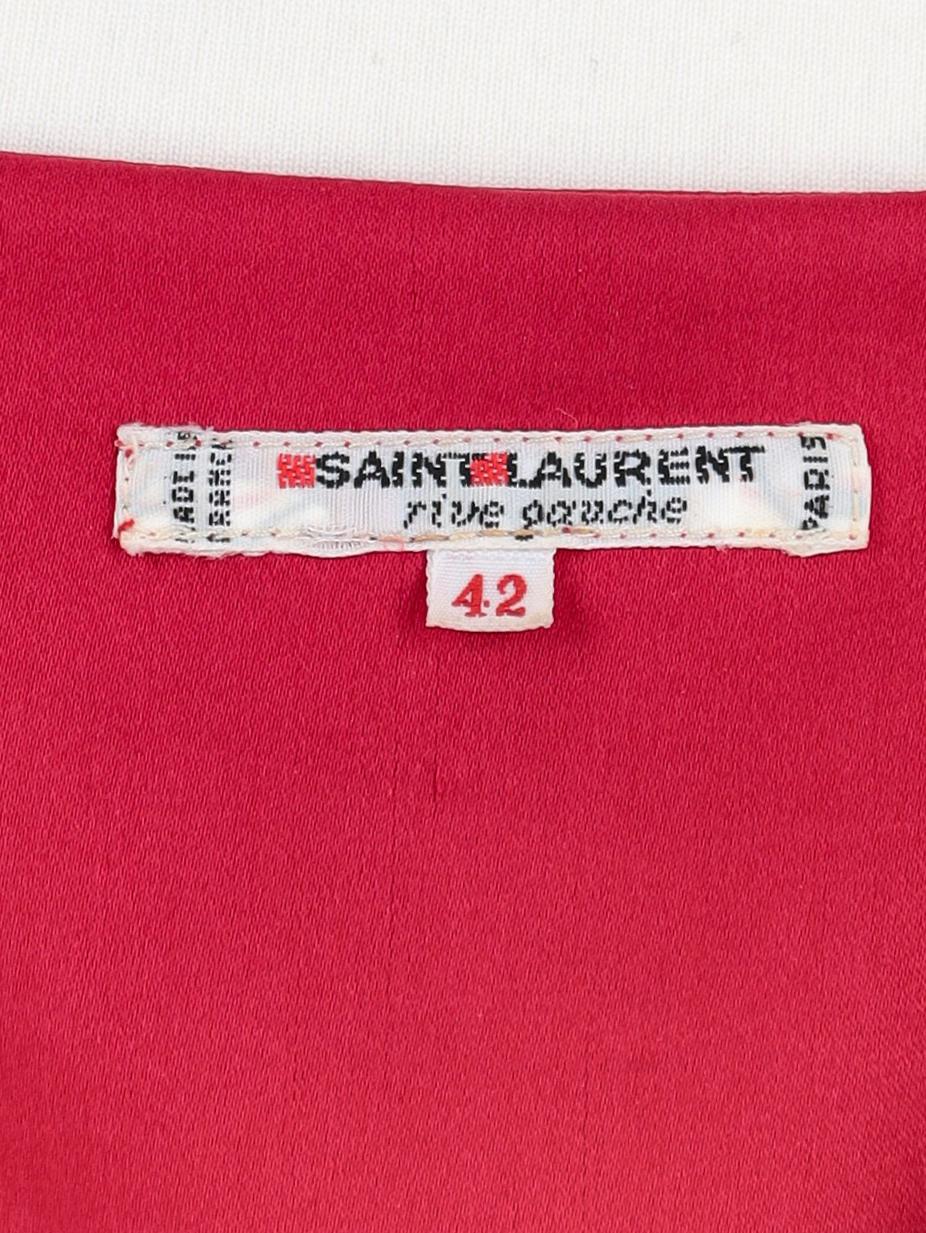 Yves Saint Laurent Red Blouse