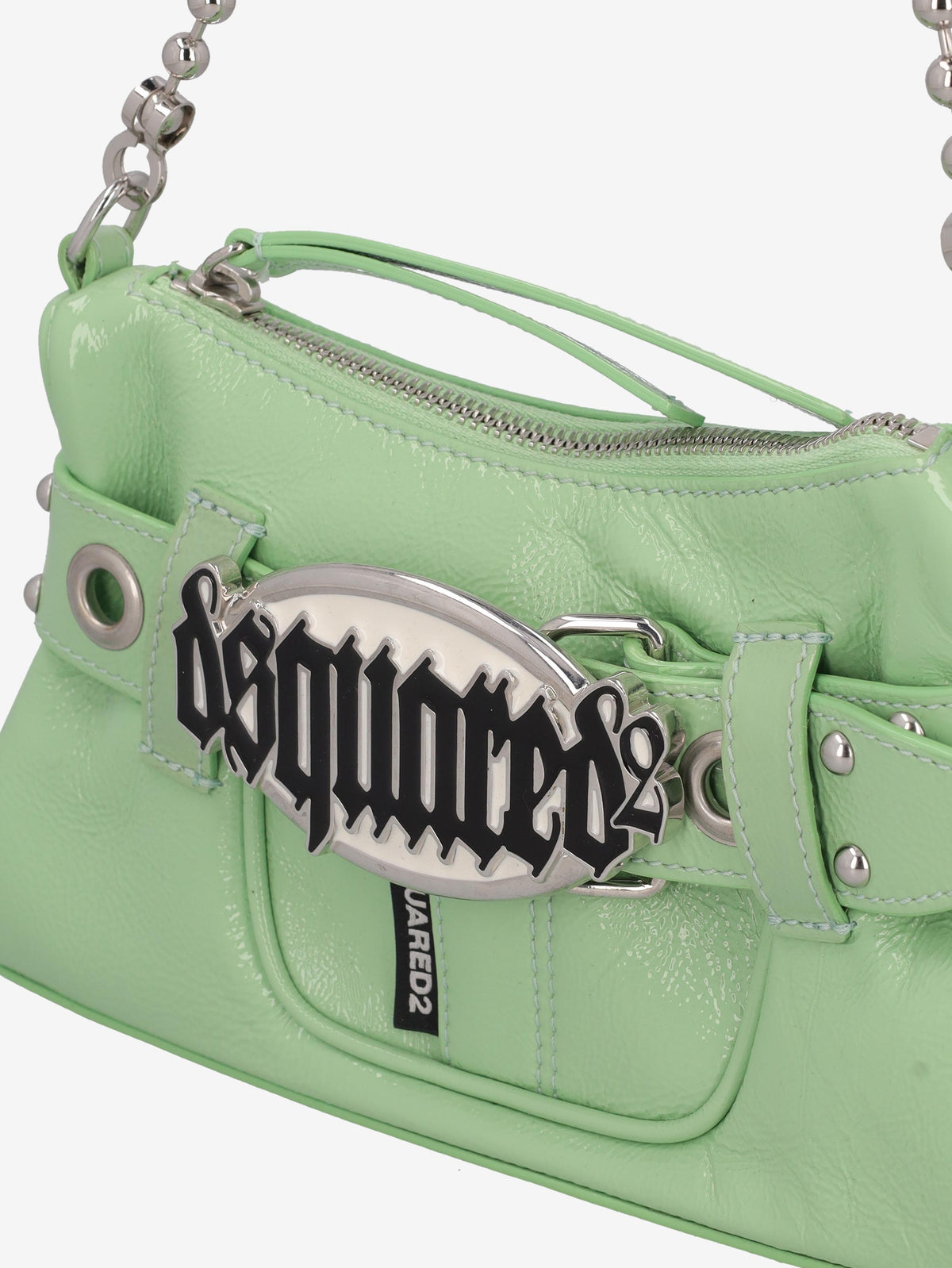 Dsquared2 Belt Clutch Patent Leather Shoulder Bag CVM26.23.86/2  Dsquared² 